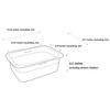 Incoc Stainless Steel Basin Bucket Dishpan Dish Washing Bowl Basket