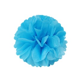 Wrapables A69903 Set of 21 Tissue Honeycomb Ball & Pom Pom Party Decorations, Blue/Light Blue/Aqua/White