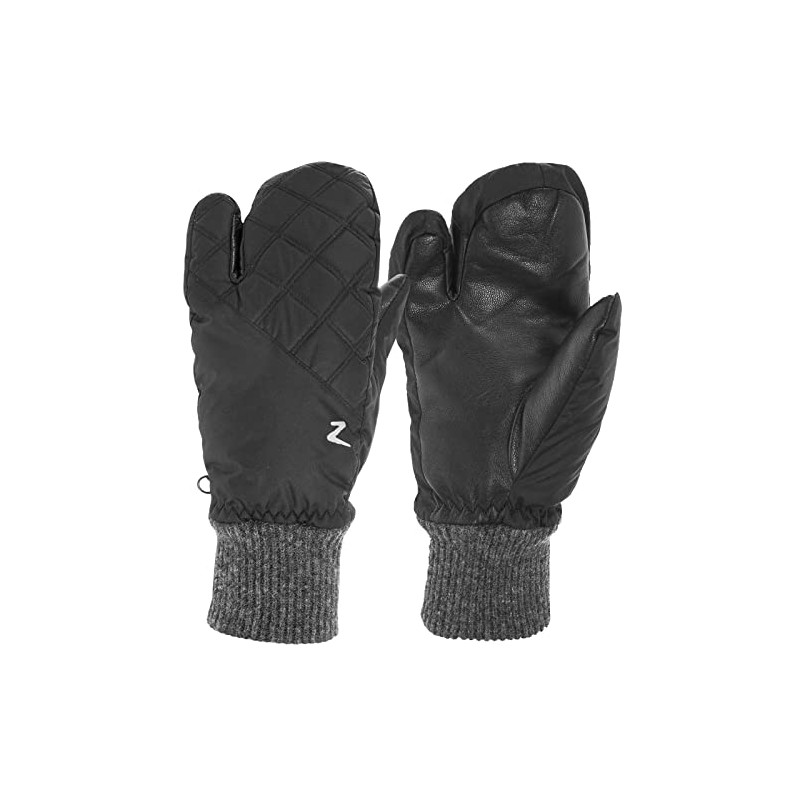 Horze Padded 3-Finger Winter Mittens 6 Black