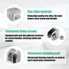 4PCS Chrome Glass Shelf Brackets Adjustable Wall Mounted Zinc Alloy
