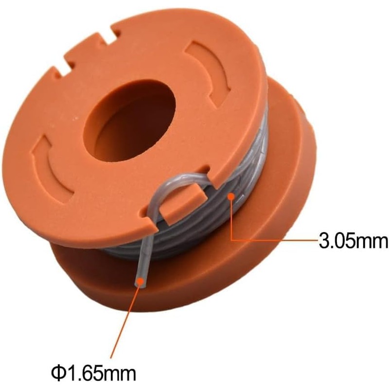 4PCS Strimmer Spool Line Replacement Spool & Line for Powerbase