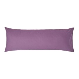 Homescapes Side Sleeper Cushion Cover 100% Egyptian Cotton 200 Thread Count, purple, 50 x 140 cm
