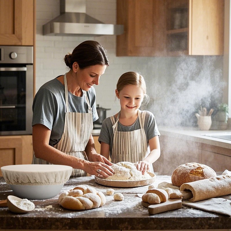 Reusable Bowl Covers for Bread Proofing - Linen Cotton Cloth