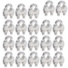 Pack of 20 wire rope clamps m5, rope clamp, wire