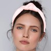 Amariver Pink Headband Knotted Wide Headband for Women Top Knot