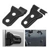 UOIENRT 8Pcs Black Door Hinge Cover Replacement for Jeep Wrangler