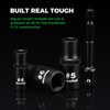 TecoTek 13PCS Magnetic Tap Socket Set, 1/4" & 3/8" Drive