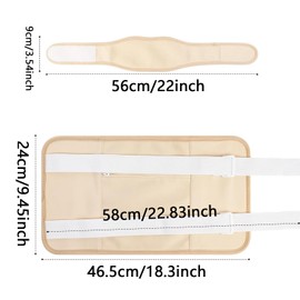 2 Pieces Castor Oil Joint Pack, Castor Oil Pack Wrap, Leak-proof Organic Castor Oil Hand Pack, Cotton Velvet Massage Castor Oil Pack, for Relief of Sleep and Digestive Constipation