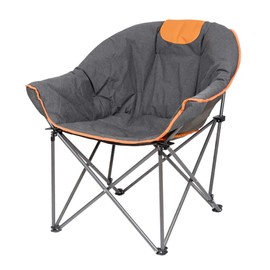Suntime Leisure Moon Folding Camping Chair Stable and Portable to Carry（Orange）