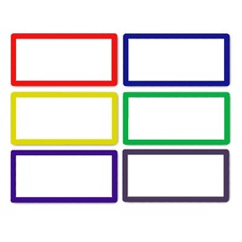 36Pcs Magnetic Dry Erase Labels Small Name Tags Blank Write On Wipe Off Magnet for Whiteboards Garage Refrigerator, Mini Rectangle Magnetic Tapes Strips, 2.1x1.2"