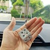Bling Dice Rear View Mirror Accessories, Cute Car Accessories for