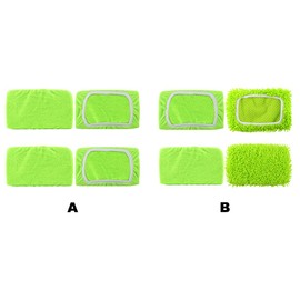 4Pcs Reusable Microfiber Mop Pads for Sweeper Mop, Washable Wet Mopping Cloth Refills for Floor Cleaning, Dry Sweeping Cloths(Color:A)