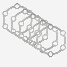 Cycle Design Brake Parts, Stainless Steel Disc Brake Shim for 6 Bolts, 0.0004 inch (0.1 mm) x Set of 5