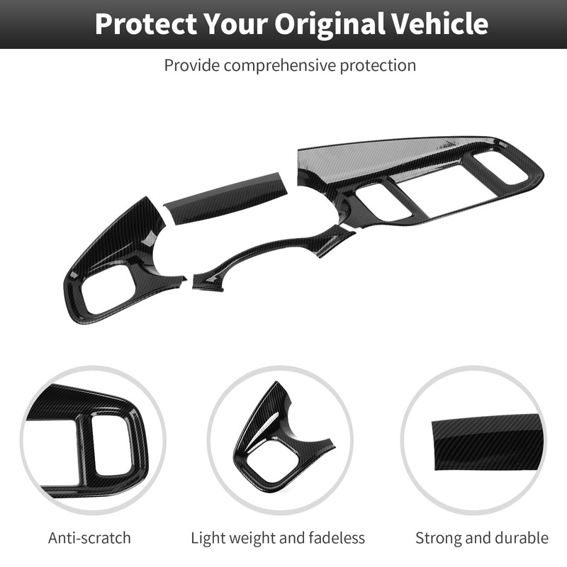 CheroCar Center Console Dashboard Trim Cover Interior Accessories for 2011-2014