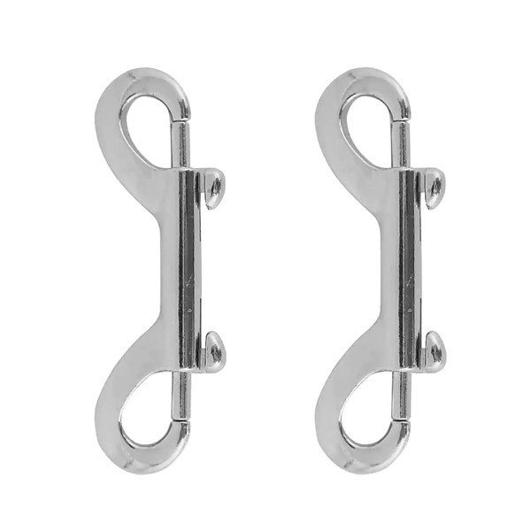 2Pcs Zinc Alloy Double End Clip Dog Lead Clips Durable