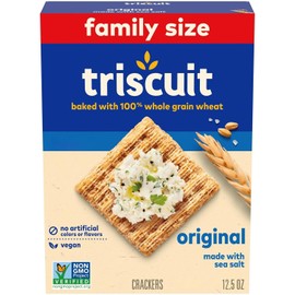 Triscuit Vegan Whole Grain Wheat Crackers, 12.5 oz Family Size