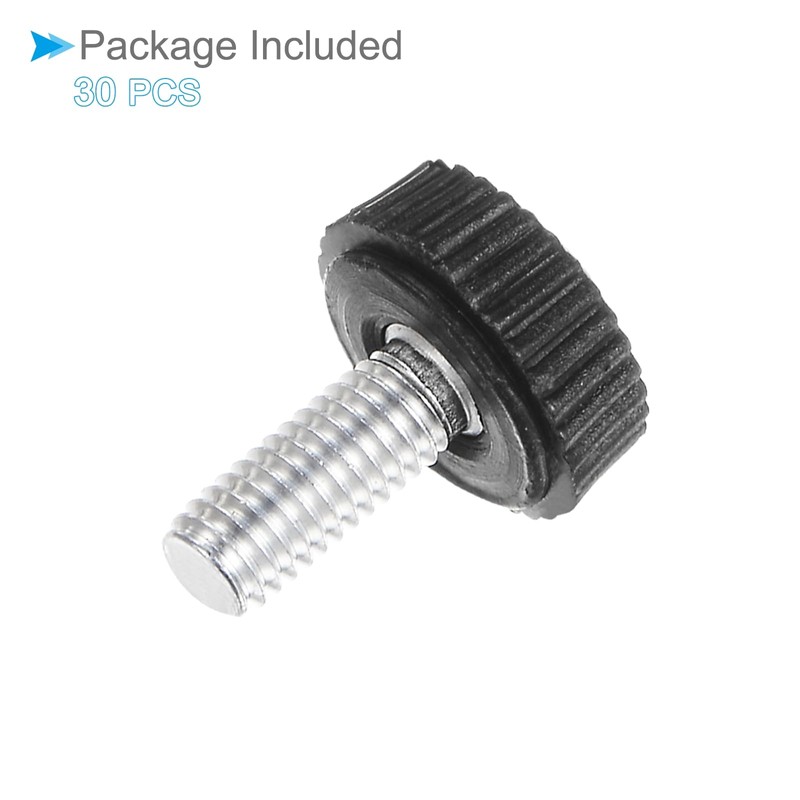 CoCud Thumb Screw Knurled Knobs, M5 x 12mm Male Thread,