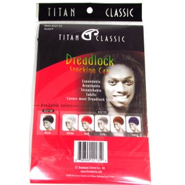 Titan Classic Dreadlock Stocking Cap #22135 (Navy), Expandable, breathable, stretchable, comfortable fabric, fabric, covers hair style