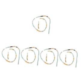 Operitacx 5 Stränge Kristallachatperlen Amethyststein Runde Perlen Für Armbänder Vasen Loom Fuse Beads Kit Röhrenperlen Zur Herstellung Von Edelsteinen Klare Fun Beads Kits Charms