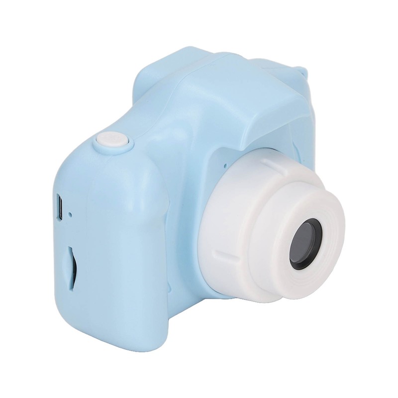 Kids Camera 2.0in IPS Screen Blue Comfortable Grip Rounded Body