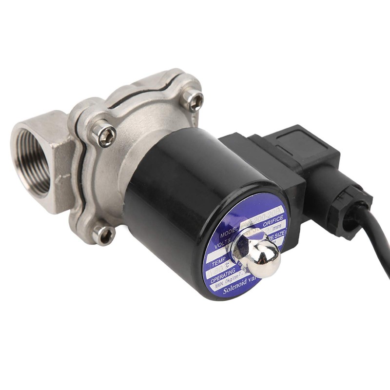 G3/4in Electric Solenoid Valve Stainless Steel Quick Opening Direct Action