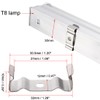 uxcell T8 Clips Bracket Hanger for Integrated Tube Light Fixture,