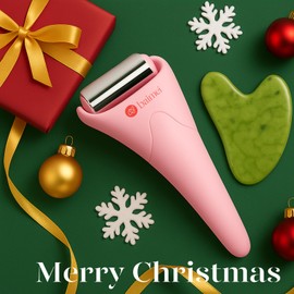 BAIMEI IcyMe Stainless Steel Ice Roller for Face & Gua Sha Facial Tools, Soothes Puffiness, Self - Care Gift for Women