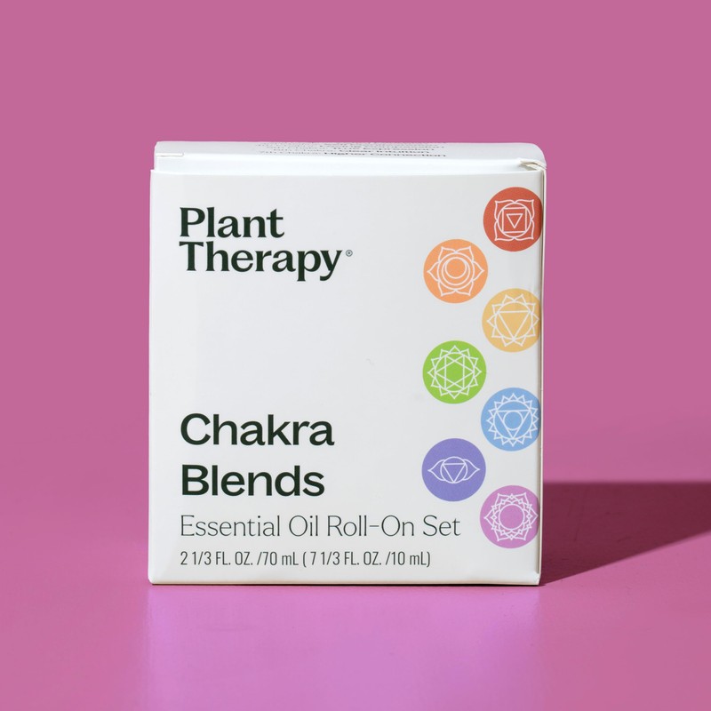 Plant Therapy Chakra Synergy Blends Complete Roll-On Set 100% Pure,