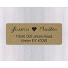 60ct - Wedding Invitation Return Address Kraft Labels, Wedding Invitation