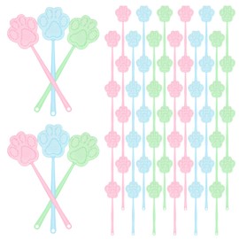 WILLBOND 100 Pieces Fly Swatter Heavy Duty Colorful Strong Flexible Manual Fly Swat Set and Mosquitoes Swatting Durable and Flexible Fly Swatters Set