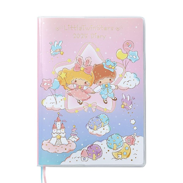 Sanrio 456322 B6 2025 Planner (Block Type), Little Twin Stars,