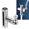 Waterfall Universal Faucet Extender Copper and ABS Anti Splashing Bathroom