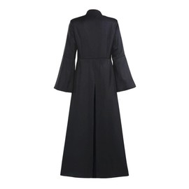 ceiyast Women Clergy Robes Minister Pastor Preaching Cassock Church Pulpit Liturgical Vestments(3XL,Black)