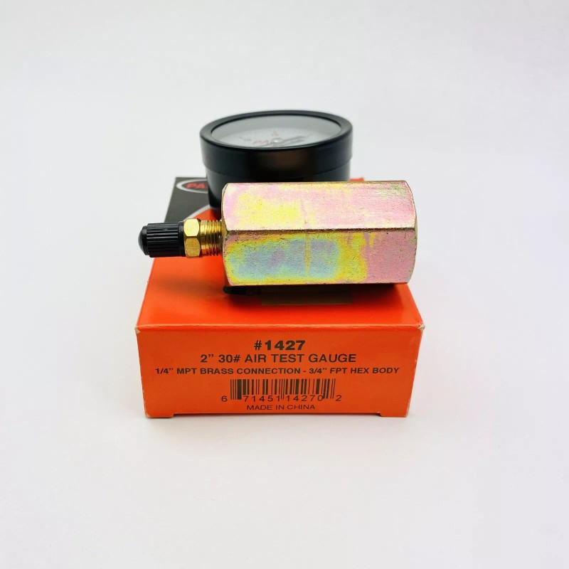 PASCO #1427 2" 30#P AIR TEST GAUGE 1/4" MPT BRASS