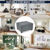 TOPHMDECOR Ottoman Cover Rectangle Large Thick Stretchable Slipcover for Square