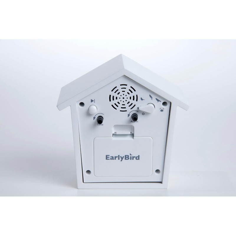 KOOKOO EarlyBird Red Alarm Clock with Bird Melody (Original Recording)
