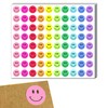 6000 Pieces, 1/2 inch - Smiling Happy Smile Face Stickers for Reward - 10 Colors