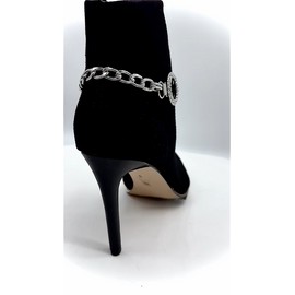 Alwasytyle4you Women Silver Metal Boot Chain Bracelet Shoe Bling Circle Charm Anklet Jewelry