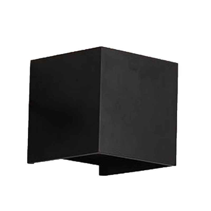 Wall Sconce Black Quadrate 12W 3000K Warm Lighting Decorative Aluminum