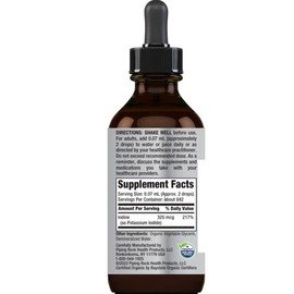 Piping Rock Nascent Iodine Drops Organic | 2 fl oz | Liquid Vegan Supplement | Non-GMO, Gluten Free