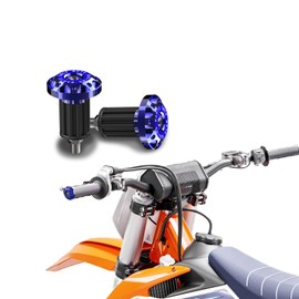 Zufoty 2PCS Universal Motorcycle Bar End Plug, Aluminum Alloy Handlebar Grip End Caps, 7/8" 22mm Handlebar Grips Plug Replacement for Kawasaki, Suzuki, Yamaha, Ducati Motorbike Dirt Bike Scooters