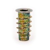 E-Z Lok Threaded Insert, Zinc, Hex-Flanged, 1/4"-21 Internal Threads, 0.787"