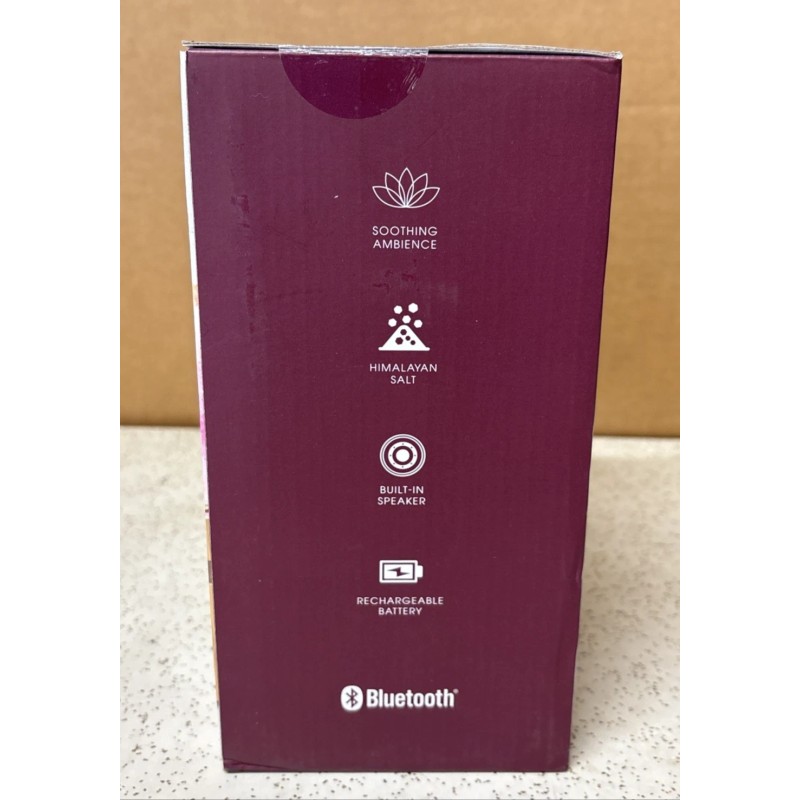 Lomi Himalayan Salt Lamp Wireless Bluetooth Speaker - Multicolor Lights