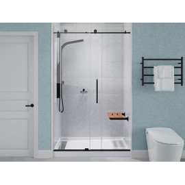 ANZZI Wall Mount Spa Bohemian 18.7 in x 12.4 in Rhino Alloy Certified Bathroom Accessories Folding Teakwood Shower Bench AC-AZ202