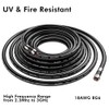 RELIAGINT 10ft, Black RG6 Coaxial Cable with F Connector,F81/RF Double