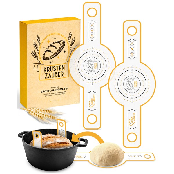 KRUSTENZAUBER Runde Brotschlinge im 2er Set - aus langlebigen Silikon