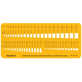 Liquidraw Jewellery Design Templates Stencil, Jewellery Making Template Stencils - Stone Shapes & Sizes