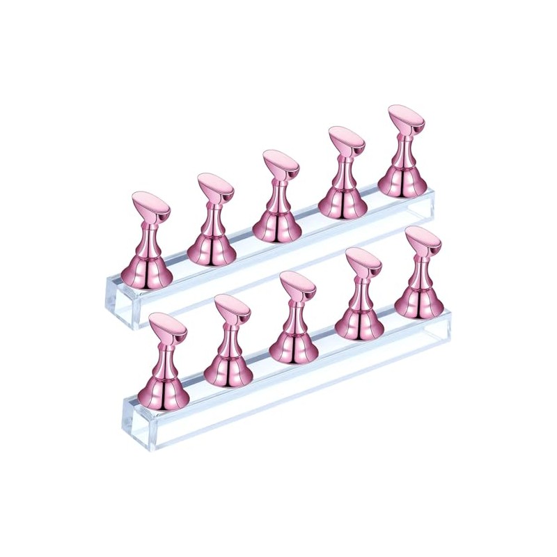 Soporte de Práctica de Uñas Magnético 2 Sets, Expositor de