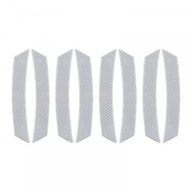 MiOYOOW Car Reflective Marker Stickers, 8PCS Adhesive Auto Warning Strips Car Exterior Accessories for Vehicle Bicycles Motors