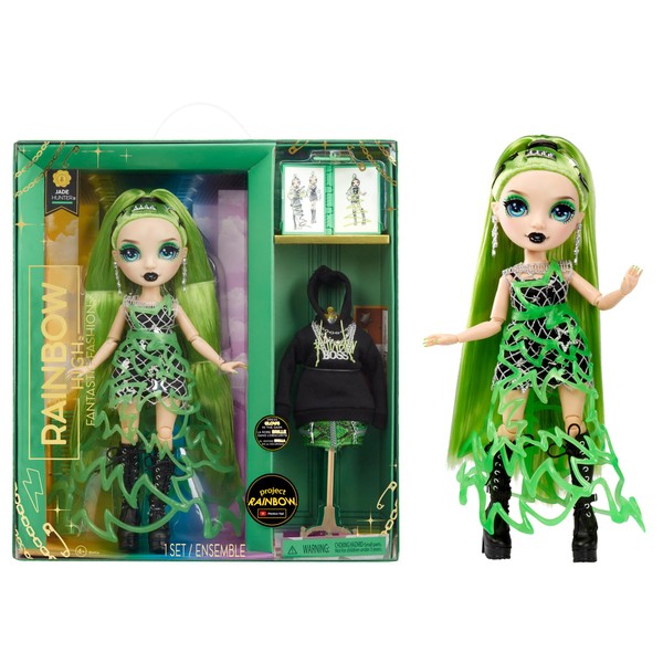 Rainbow High Fantastic Fashion Doll - JADE HUNTER - Green 11” Fashion Doll and Playset with 2 Outfits & Fashion Play Accessories - Great for Kids 4-12 Years Old